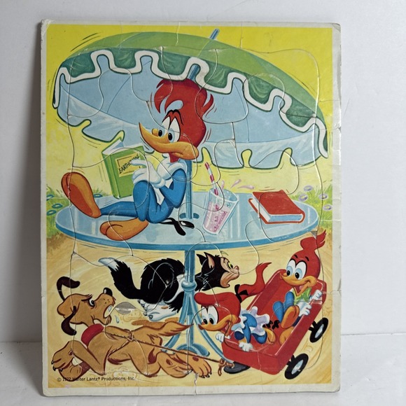Whitman Other - Woody Woodpecker vintage 1972 Walter‎ Lantz Jigsaw Puzzle Collectible 8x10"